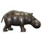 Large Omersa Brown Leather Hippo Stool or Footstool from Omersa, 1930s, Image 1
