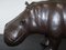 Large Omersa Brown Leather Hippo Stool or Footstool from Omersa, 1930s 15