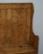 Panca o panca vittoriana in legno satinato con scomparto interno, Immagine 6