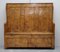 Panca o panca vittoriana in legno satinato con scomparto interno, Immagine 2