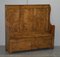 Panca o panca vittoriana in legno satinato con scomparto interno, Immagine 3