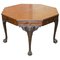 Victorian Georgian Occasional Library Table with Lion Carvings from Druce & Co, Image 1