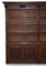 Large Antique Victorian Hand Ornately Carved Oak Library Bookcase Cupboard Base 3