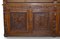 Large Antique Victorian Hand Ornately Carved Oak Library Bookcase Cupboard Base 4