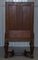 Burr Walnut Drinks Cabinet with Sliding Shelves 16