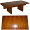 Very Large Burr Yew Wood Office Desk with Timber Patina 1