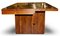 Very Large Burr Yew Wood Office Desk with Timber Patina 8