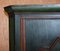 Swedish Hand-Painted Green Hall or Pot Cupboard Wardrobe with Musical Deco, 1800s 10