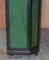 Swedish Hand-Painted Green Hall or Pot Cupboard Wardrobe with Musical Deco, 1800s 16