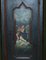 Swedish Hand-Painted Green Hall or Pot Cupboard Wardrobe with Musical Deco, 1800s 4