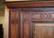 European Sumlime Hand-Painted Wardrobe or Hall Cupboard in Oak Wood, 1800s 7