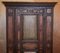 European Sumlime Hand-Painted Wardrobe or Hall Cupboard in Oak Wood, 1800s 5