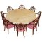 Tavolo da pranzo esagonale a 8 posti in legno di quercia sbiancato, Immagine 1