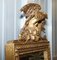 Espejo Regency de gesso dorado con águila grande tallada a mano, década de 1800, Imagen 10