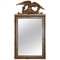 Regency Gilded Gesso Mirror with Large Hand Carved Eagle, 1800s 1