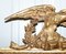 Regency Gilded Gesso Mirror with Large Hand Carved Eagle, 1800s 3