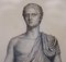 Bouillon Kupferplatte gravierte römische Statue Drucke, 1800er, 4er Set 5