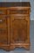 Burr & Burl Yew Wood and Faux Drawer Fronted Library Bookcase Sideboard with Shelves 8