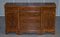 Burr & Burl Yew Wood and Faux Drawer Fronted Library Bookcase Sideboard with Shelves, Image 2
