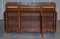 Burr & Burl Yew Wood and Faux Drawer Fronted Library Bookcase Sideboard with Shelves 19