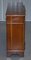 Burr & Burl Yew Wood and Faux Drawer Fronted Library Bookcase Sideboard with Shelves 16