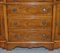 Burr & Burl Yew Wood and Faux Drawer Fronted Library Bookcase Sideboard with Shelves, Image 13