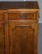Burr & Burl Yew Wood and Faux Drawer Fronted Library Bookcase Sideboard with Shelves 14