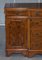 Burr & Burl Yew Wood and Faux Drawer Fronted Library Bookcase Sideboard with Shelves, Image 9