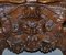 Antique Italian Renaissance Revival Carved Walnut Hall Bench Seat with Cherubs Putti 15