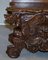 Antique Italian Renaissance Revival Carved Walnut Hall Bench Seat with Cherubs Putti 12