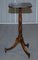 Antique Regency Style Flamed Walnut & Inlaid Tripod Side or End Lamp Tables, Set of 2 16