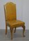 Art Deco Hand Carved Walnut & Leather Denby & Spinks Dining Chairs, Set of 8 3