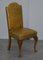 Art Deco Hand Carved Walnut & Leather Denby & Spinks Dining Chairs, Set of 8 11