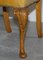 Art Deco Hand Carved Walnut & Leather Denby & Spinks Dining Chairs, Set of 8 7