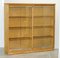 Matching English Oak Library Study Bookcases with Glazed Doors, Set of 2, Image 16