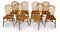 Handmade Burr Yew & Elm Dining Table & Windsor Chairs by Stewart Linford, England, Set of 9 12