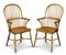 Mesa de comedor de madera nudosa de tejo y olmo y sillas Windsor de Stewart Linford, England. Juego de 9, Imagen 18