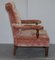 Victorian Boudoir Armchairs with Salmon Pink Velour Upholstery, Set of 2 9