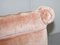 Poltrone Boudoir vittoriane con rivestimento in velluto rosa salmone, set di 2, Immagine 16