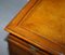 Partner-Schreibtisch aus Nusswurzel & braunem Leder von Hamptons & Sons 15