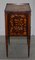 19th Century Dutch Marquetry Inlaid Side Table with Tambour Fronted Door 9