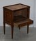19th Century Dutch Marquetry Inlaid Side Table with Tambour Fronted Door, Image 11