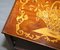 19th Century Dutch Marquetry Inlaid Side Table with Tambour Fronted Door, Image 6