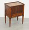 19th Century Dutch Marquetry Inlaid Side Table with Tambour Fronted Door, Image 2