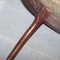 Small Oxblood Leather Claw & Ball Cabriolet Leg Chair or Desk Stool 17