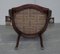 Small Oxblood Leather Claw & Ball Cabriolet Leg Chair or Desk Stool, Image 16