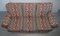 Mid-Century Art Deco Style Kilim Rug Upholstered Sofa 3