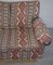 Mid-Century Art Deco Style Kilim Rug Upholstered Sofa 6