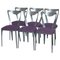 Tiffany Chairs with Sculptural Lines & Anodized Steel by Tom Faulkner, Set of 6 1