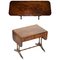 Großer ausziehbarer Beistell- oder Kartentisch aus geflammtem Hartholz mit Löwenfüßen von Bevan Funnell 1